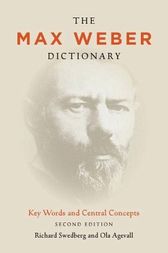 The Max Weber Dictionary (eBook, ePUB) - Swedberg, Richard; Agevall, Ola