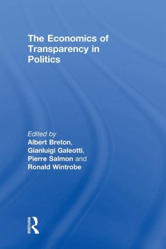 Cover The Economics of Transparency in Politics (eBook, PDF)