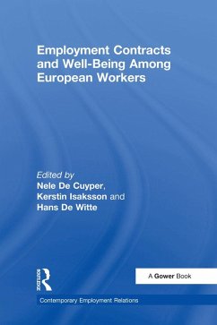 Employment Contracts and Well-Being Among European Workers (eBook, ePUB) - Cuyper, Nele De; Isaksson, Kerstin