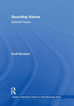 Sounding Values (eBook, PDF) - Burnham, Scott