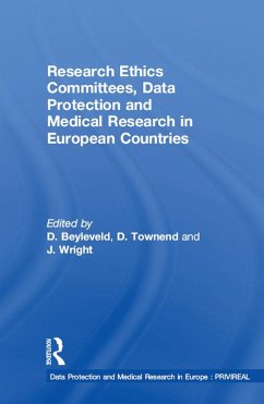 Cover Research Ethics Committees, Data Protection and Medical Research in European Countries (eBook, PDF)