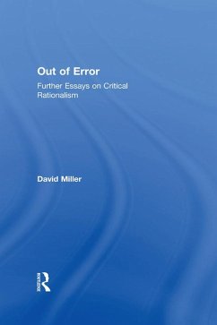 Out of Error (eBook, ePUB) - Miller, David