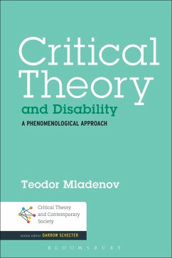Critical Theory and Disability (eBook, ePUB) - Mladenov, Teodor