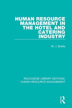 Human Resource Management in the Hotel and Catering Industry (eBook, PDF) - Boella, M. J.