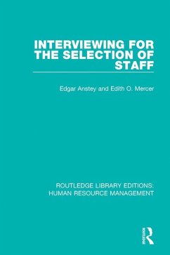 Cover Interviewing for the Selection of Staff (eBook, PDF)