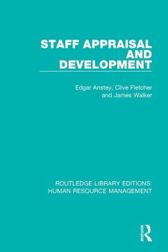 Staff Appraisal and Development (eBook, PDF) - Anstey, Edgar; Fletcher, Clive; Walker, James