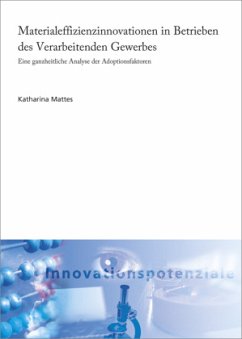 Cover Materialeffizienzinnovationen in Betrieben des Verarbeitenden Gewerbes