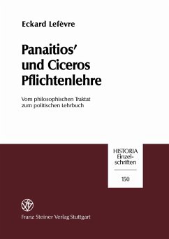 Panaitios' und Ciceros Pflichtenlehre (eBook, PDF) - Lefèvre, Eckard