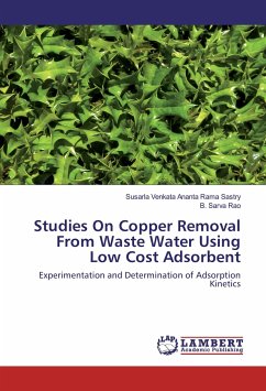 Studies On Copper Removal From Waste Water Using Low Cost Adsorbent - Sastry, Susarla Venkata Ananta Rama;Rao, B. Sarva