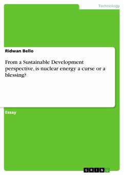 From a Sustainable Development perspective, is nuclear energy a curse or a blessing? - Bello, Ridwan