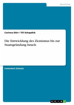 Die Entwicklung des Zionismus bis zur Staatsgründung Israels