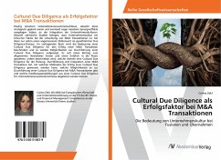Cultural Due Diligence als Erfolgsfaktor bei M&A Transaktionen - Zekl, Carina