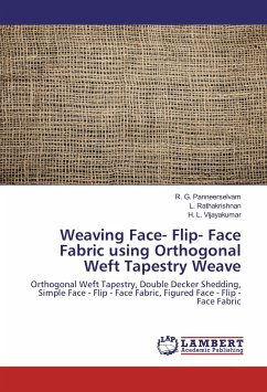 Weaving Face- Flip- Face Fabric using Orthogonal Weft Tapestry Weave
