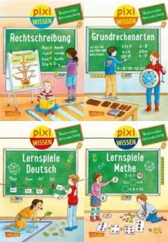 Pixi Wissen: Pixi Wissen 4er-Set: Basiswissen Grundschule (4x1 Exemplar) - Bade, Eva