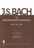 15 dreistimmige Sinfonien BWV 787-801, Gitarre und Cembalo