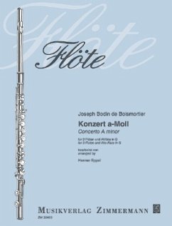 Konzert a-Moll, 4 Flöten (3 Flöten, 1 Altflöte in G) - Boismortier, Joseph Bodin de