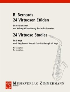 Cover 24 virtuose Etüden in allen Tonarten mit Anhang, Saxophon