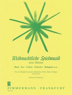 Cover Weihnachtliche Spielmusik alter Meister, Melodie-Instrument und Gitarre