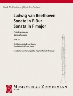 Cover Sonate in F-Dur (Frühlingssonate) op. 24, Klarinette in B und Klavier.