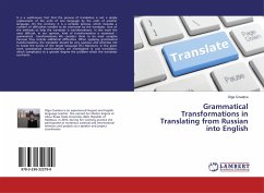 Grammatical Transformations in Translating from Russian into English - Cova ica, Olga
