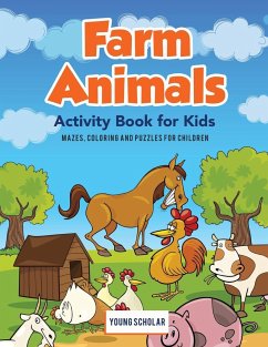 Farm Animals Activity Book for Kids - Scholar, Young