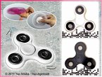 Spin-It Finger Spinner Z Schwarz-Weiss