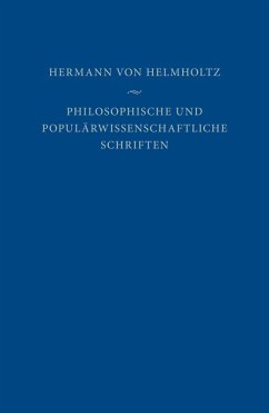 Philosophische und populärwissenschaftliche Schriften (eBook, PDF) - Helmholtz, Hermann Von