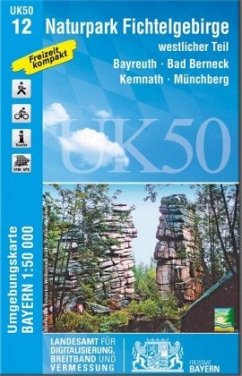 Cover Topographische Karte Bayern Naturpark Fichtelgebirge, westlicher Teil
