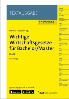 Wichtige Wirtschaftsgesetze für Bachelor/Master 2017/2018