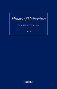 History of Universities: Volume XXX / 1-2