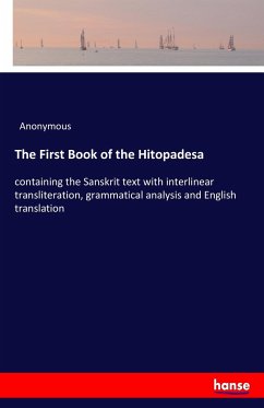 The First Book of the Hitopadesa - Anonymous