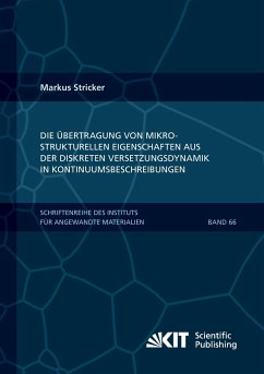 Die Übertragung von mikrostrukturellen Eigenschaften aus der diskreten Versetzungsdynamik in Kontinuumsbeschreibungen