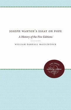 Joseph Warton's Essay on Pope - Macclintock, William Darnall