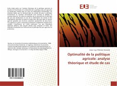 Optimalité de la politique agricole: analyse théorique et étude de cas - Dovoédo, Amen Tayo Philémon