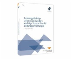 Cover Aushangpflichtige Gesetze und weitere wichtige Vorschriften für Bildungseinrichtungen