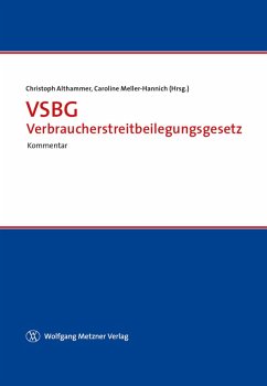 VSBG - Verbraucherstreitbeilegungsgesetz (eBook, PDF) - Althammer, Christoph; Meller-Hannich, Caroline