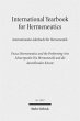 International Yearbook for Hermeneutics... - Bild 1