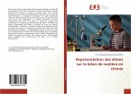 Représentation des élèves sur le bilan de matière en chimie