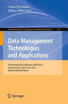 Data Management Technologies and Applications