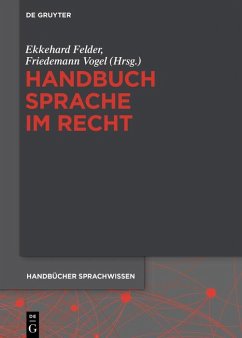 Handbuch Sprache im Recht (eBook, PDF)