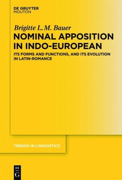 Nominal Apposition in Indo-European (eBook, ePUB) - Bauer, Brigitte L. M.