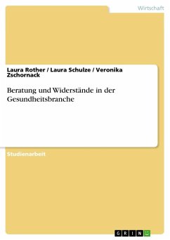 Beratung und Widerstände in der Gesundheitsbranche - Rother, Laura;Zschornack, Veronika;Schulze, Laura