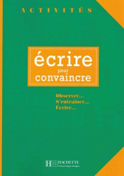 Cover Activités - écrire pour convaincre, Cahier