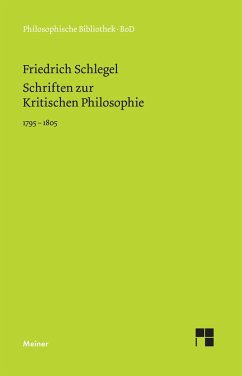 Schriften zur Kritischen Philosophie 1795-1805 - Schlegel, Friedrich