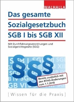 Das gesamte Sozialgesetzbuch SGB I bis SGB XII