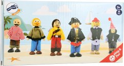 small foot 1955 - Biegepüppchen, Piraten Figuren im 6er Set