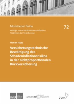 Versicherungstechnische Bewältigung des Schadeninflationsrisikos in der nichtproportionalen Rückversicherung - Happ, Florian