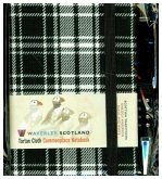 Black and White Tartan Mini with Pen Scottish Traditions Black and White Tartan Mini with Pen Scottish Traditions