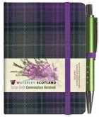 Heather Tartan: Mini Notebook with Pen: 10.5 x 7cm