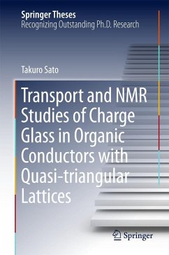 Transport and NMR Studies of Charge Glass in Organic Conductors with Quasi-Triangular Lattices - Sato, Takuro